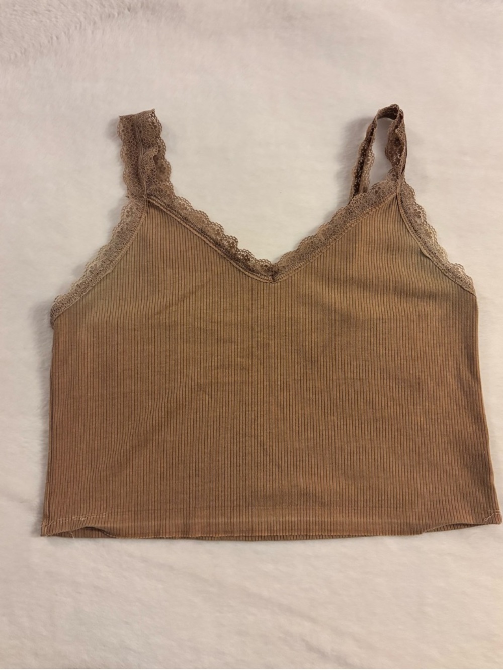 American Eagle Ribbed Brown Cami Tank